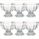 12 x Stemmed Footed Trifle Pudding Glasses Ice Cream Sundae Dessert Bowls