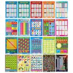 20 Pack Alphabet Poster Educational Poster Wall Chart Early Learning Posters