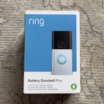 Ring Battery Doorbell Plus Wi‑Fi Video Doorbell Quick Release Battery, Plate