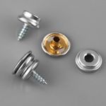 150x Boat Cover Press Stud Snap Fasteners Screw Kit Canvas Stainless Steel 24mm