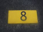 Bus running number plate 8. London Transport, TFL Stagecoach Arriva Go Ahead