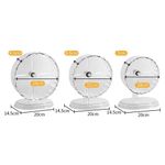 Pet Toy Wheel Silent Free Running Wheel Transparent Bracket Sports Wheel Toy