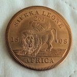 SIERRA LEONE GEORGE III 1808 COPPER PROOF PATTERN CROWN 