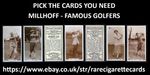 MILLHOFF - FAMOUS GOLFERS - PICK THE CARDS YOU NEED