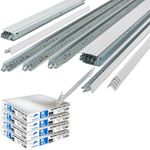 15m2 White Suspended Ceiling Tiles + Complete White Grid System 600mm x 600mm 