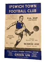 1953/54 FA Cup 2nd Round - IPSWICH TOWN v. WALTHAMSTOW AVENUE
