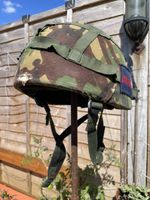 Vintage smooth 1980s Obsolete British Army Mk6 helmet