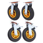 4 x Heavy Duty 8" Swivel Castor Wheels Trolley 200mm Furniture Casters 1000kg