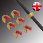 6pcs Archery String Nocking Points Brass Buckle Clip Knock Shooting Nocks UK NEW