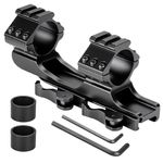 Dual Ring 25.4mm/30mm Scope Mount Heavy Duty Cantilever QD Mount for 20mm Rail