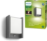 Philips Arbour LED Outdoor Wall Light with PIR Motion Sensor Anthracite