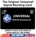 10  x RFID Signal Blocking Cards. Credit & Debit Card Blocker Protector  BE SAFE