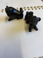 Black Pug Dog Sitting Ornaments