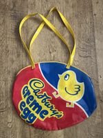 RARE Vintage Cadbury Creme Egg Tote Bag 1970s 1980s UK Made Advertising Shopper