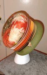1960s Doris Designed Feather Cocktail Hat with Union Label
