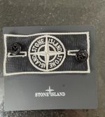 The Stone Island Badge with Buttons (Mesh Silver)