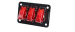 Motorsport Switch Panel 3 Toggle Aircraft Style Switch 12V 24V Racing Led Wired