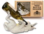 4x Wine Holder Guzzler Unicorn Resin Single Bottle Storage Novelty Ornament