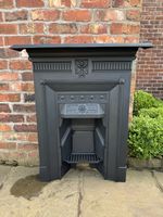 1887 Restored Beautiful Victorian Antique Cast Iron Fireplace #8