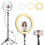 10" LED Ring Light with Stand for YouTube Tiktok Makeup Video Live Phone Selfie