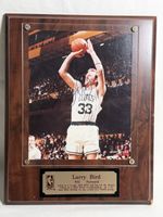 Larry Bird Signed Photo Plaque Boston Celtics Autograph  Framed - Comes With COA