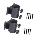 2 Pieces Deck Umbrella Mount Patio Umbrella Holder Anti Slip Poles Courtyard