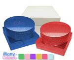 Cake Board's and Box's  Bulk Various Colours Round Drum 