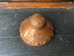 Antique WMF Kupferwaren Repousse Copper Inkwell