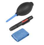 3 In 1 Lens Cleaning Kit Rocket Blower Cloth Cleaning Brush UK