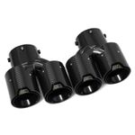 BMW G20 G21 G28 G22 G23 G26 G42 BLACK CARBON FIBRE QUAD EXHAUST TIPS M340i M440i