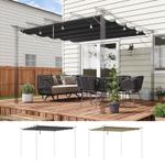 Pergola Shade Cover for Pergola, Replacement Canopy Fabric Only Breathable