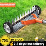166CM Lawn Scarifier Aerator Improves Grass Soil Conditions Aeration Garden Tool