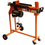 7 Ton Electric Log Splitter 500 Bar Hydraulic with Trolley Stand WorkBench Guard