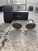PRADA Women's Sunglasses PR 65ZS ZVN09T Gold Frame Black Lens with Case