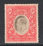 M13714 KUT-East Africa & Uganda Protectorates 1907 SG30 - 5R grey & red.