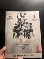 Rugby World Cup 2019 Wales vs South Africa Official Match Programme Yokohama
