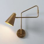 Mid Century Sconce - Focus Lighting - Apparatus Lighting, Swing Sconce - Italian