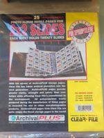 Clear File Archival 2x2 Slides Archival Filing Sheets Film Transparencies Slide