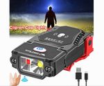 LED Rechargeable Cap Clip-on Head Lamp Headlight Hat Sensor Torch Light.
