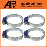 4x Worm Drive Hose Clip 32-50mm Rubber Pipe Jubilee Type Clamp Radiator Tractor