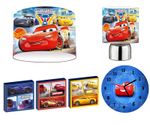 DISNEY CARS 3 mcqueen CEILING SHADE, TOUCH LAMP, WALL ART, CLOCK or BUNDLE