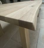 Solid Oak Live Edge Slab 1500x800x40 Rustic Timber Board UK