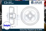 Delphi Brake Drum Rear W/ Abs Sensor Ring Fits Renault Clio Modus / Grand Modus