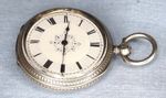 antique small Hallmarked silver pocket watch London 1880 lovely condition