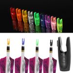 30X Archery Arrow Nocks 3.2mm Pin Nock Plastic Tails Arrow Shaft DIY Bow Hunting