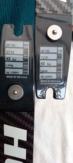 Hoyt Grand Prix Carbon 720 GP 720 Long 42 lbs Recurve Limbs Black Covers