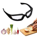 Onion Goggles, Tear Free Anti-Fog Eye Goggle(Black Small Frames & Clear Lenses)