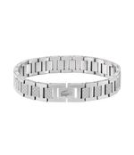 LACOSTE METROPOLE BRACELET SILVER STAINLESS STEEL WITH NEW BOX