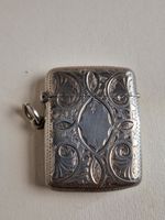 Victorian Solid Silver Vesta Case Adie & Lovekin Birmingham 1896 28g Antique