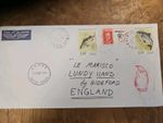 Lundy island  1991 France Inward Bound Cover Arrival Stamp  F